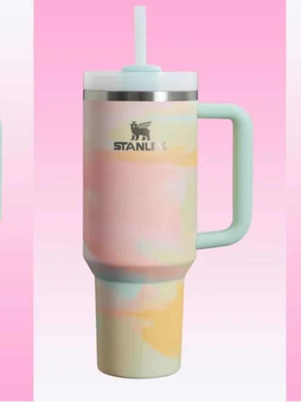 🍾 Stanley 30oz Quencher warm Serene BrushStrokes Taylor swift Tie-Dye cup VIRAL